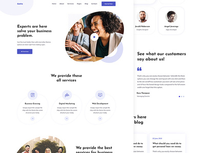 Gatts - Business Website design ui ux web website