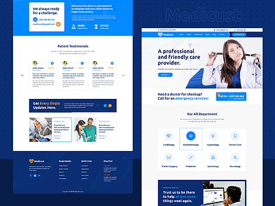 Medical Website Template clinic design doctor hospital medical medicine ui ux web website