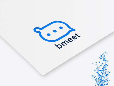 Logo_for_bmeet branding design icon logo minimal typography vector