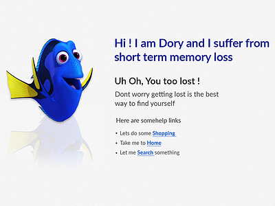 404 Page 404 conversion creative nemo page