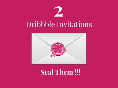 Dribbble Invite community designer dribbble envelope invitation seal
