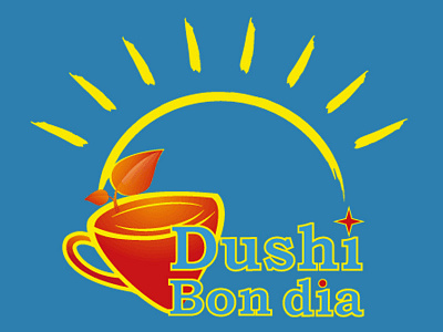 Dushi Bondia logo aruba design drinks dushi food graphicdesign logo lunchroom restaurant sun tea vacation