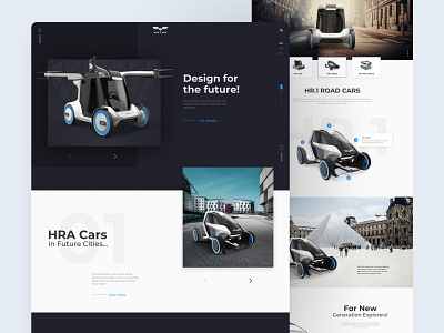 HRA Cars Website Design airplanes car cargo creative drone flying flying car landing page landingpage minimal responsive slide transportation travel uber ui ux vehicle web design website