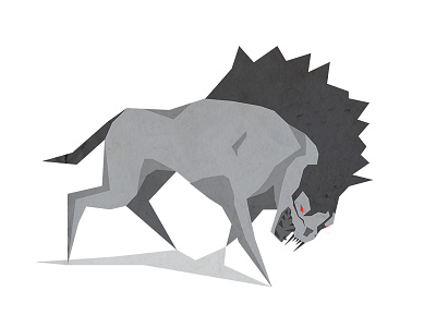 Warg character creative design earth flat hobbit illustration wolf middle tolkien
