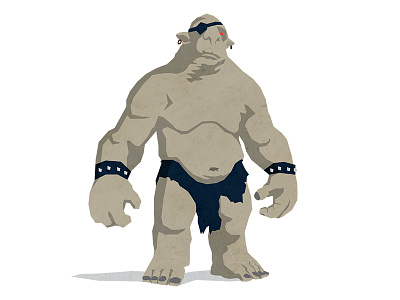 Troll character creative design earth flat hobbit illustration middle tolkien troll