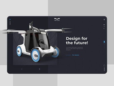 HRA Cars Website car cargo clean creative flat fly car flying interface minimal retouch transportation ui ui desgin ux uxdesign web design website