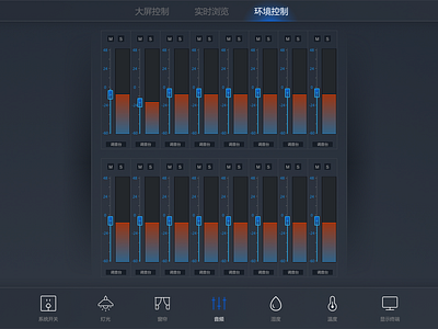 center control design flat illustration ui ux web website