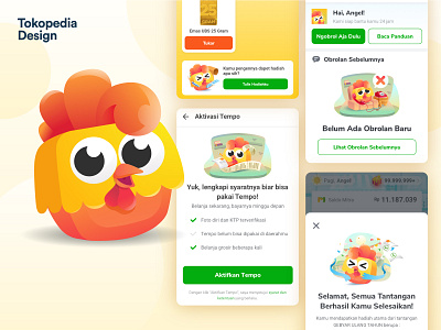 Mitto - Mitra Tokopedia Mascot branding design icon illustration illustrator logo mascot ui ux vector