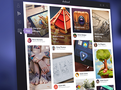 Pinboard posts feed jobs pinboard projects student tasks ui ux wip