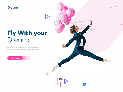 Website Banner UI Design banner clean ui creative creative design designer portfolio dubai designer freelancers illustration inspiration minimal mobile app top ux ui designer trending uxdesign website women