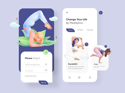 Yoga Mobile App UX-UI Design