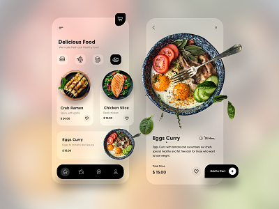 Food Mobile Application UX-UI Design