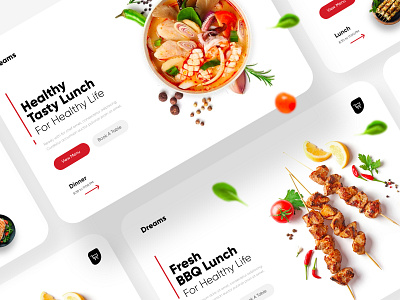 Food Landing Page UX/UI Design