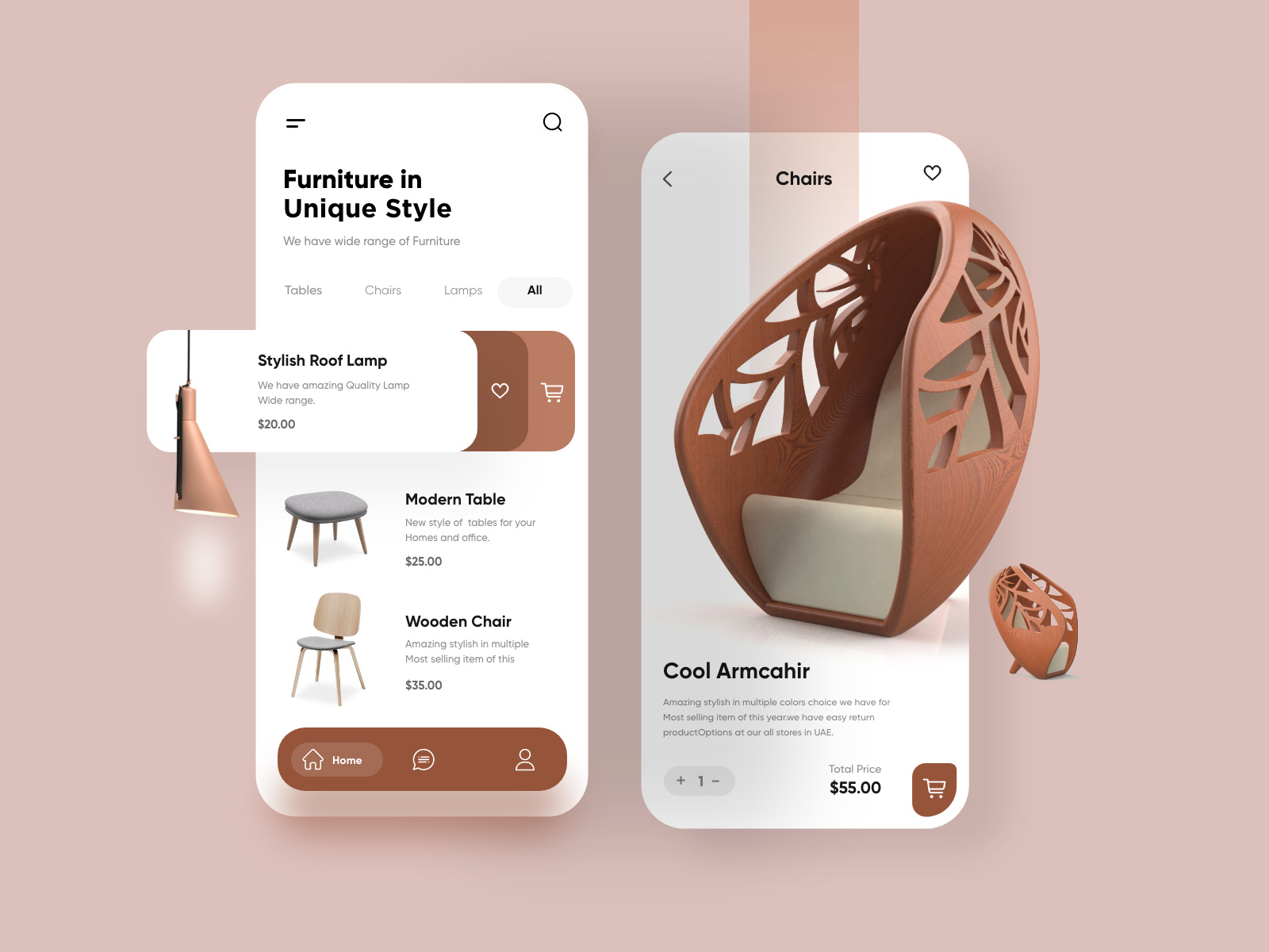 Furniture Mobile APP UX/UI Design by Ghulam Rasool 🚀 for Upnow Studio ...