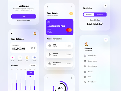 Banking and Finance App UX-UI Design
