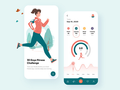 Fitness Mobile App UX-UI Design