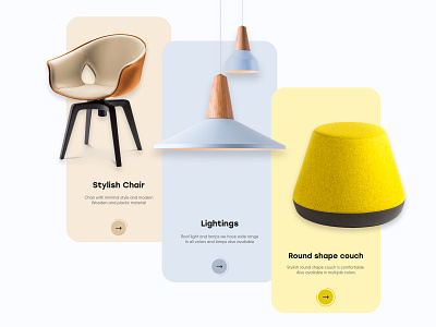 Furniture Onboarding UI Design