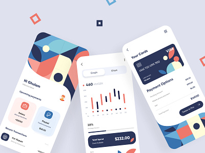 Finance App UX-UI Design by Ghulam Rasool 🚀 for Cuberto on Dribbble