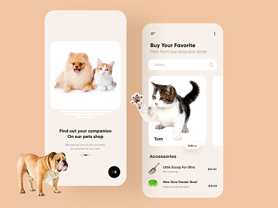 Pets Mobile App Design