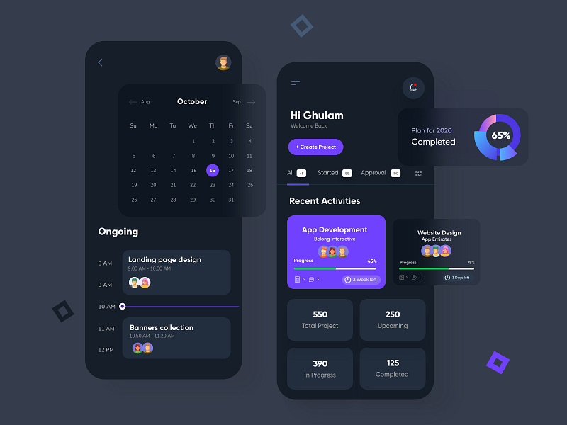 Task Management UX-UI Design by Ghulam Rasool 🚀 for Cuberto on Dribbble