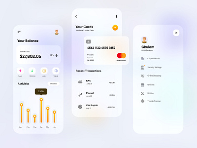 Finance Mobile App-UX/UI Design