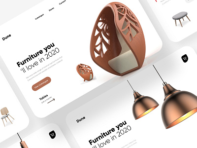 Furniture Banner Design design homepage illustration interface landing page ui uidesign web webdesign website