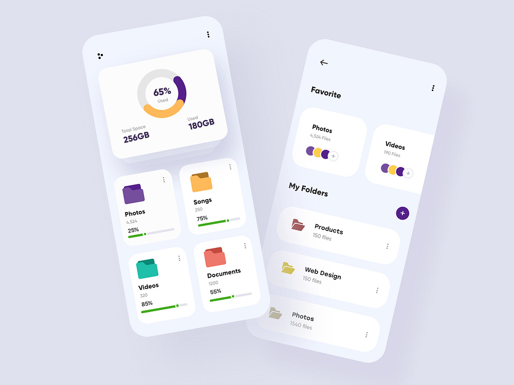 File Manager App UX UI Design by Ghulam Rasool 🚀 for Cuberto on Dribbble