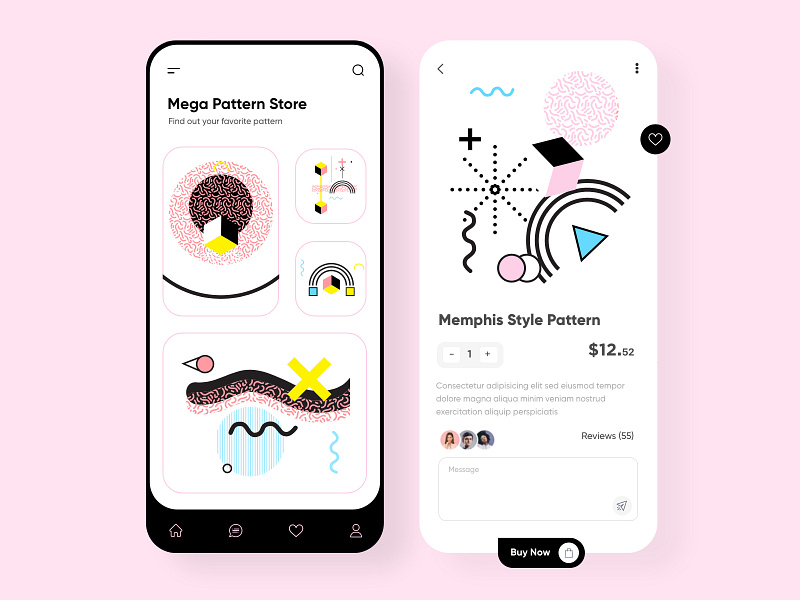Pattern Store Mobile App Design by Ghulam Rasool 🚀 for Upnow Studio on ...