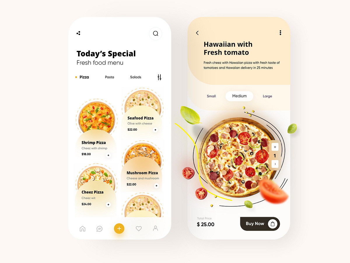 Food Mobile App UX UI Design by Ghulam Rasool 🚀 for Cuberto on Dribbble