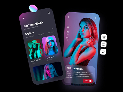 Fashion Mobile App Design by Ghulam Rasool 🚀 for Cuberto on Dribbble