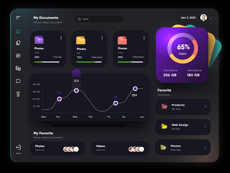 File Manager Dashboard design by Ghulam Rasool 🚀 for Cuberto on Dribbble