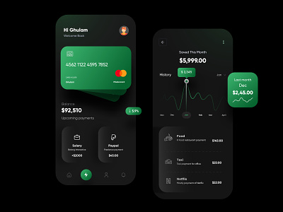 Finance Mobile App Design