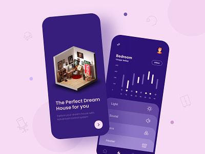 Smart home Mobile App app dark ui home interface minimal mobile mobile app mobile app design mobile apps mobile ui mobileapp mobileappdesign smart home smart mobile app ui ui design uiux ux ux ui design