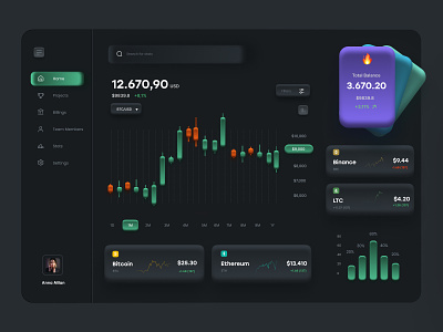 Crypto Dashboard Design