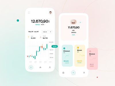 Crypto Mobile App UX UI Design