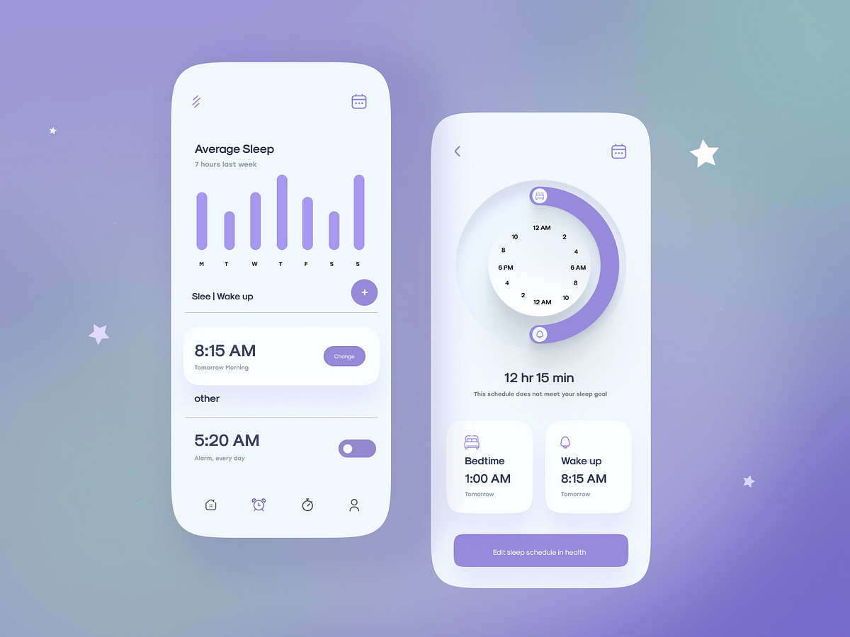 Iphone Alarm UI Design by Ghulam Rasool 🚀 for Cuberto on Dribbble