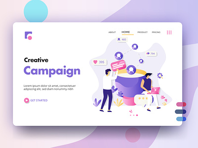 Creative Campaign UI Design