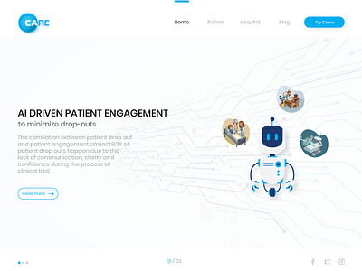 Website Landing page healthcare landing page design ui ux web design website concept