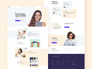 Glasses Subscription - Landing Page by Filip Legierski for Riotters on ...