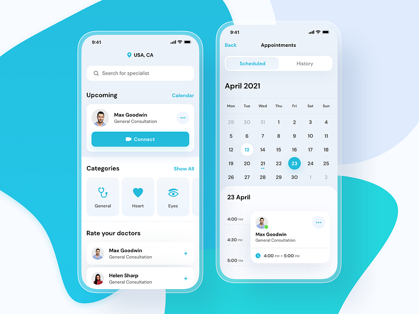 Medical App by Filip Legierski for Riotters on Dribbble