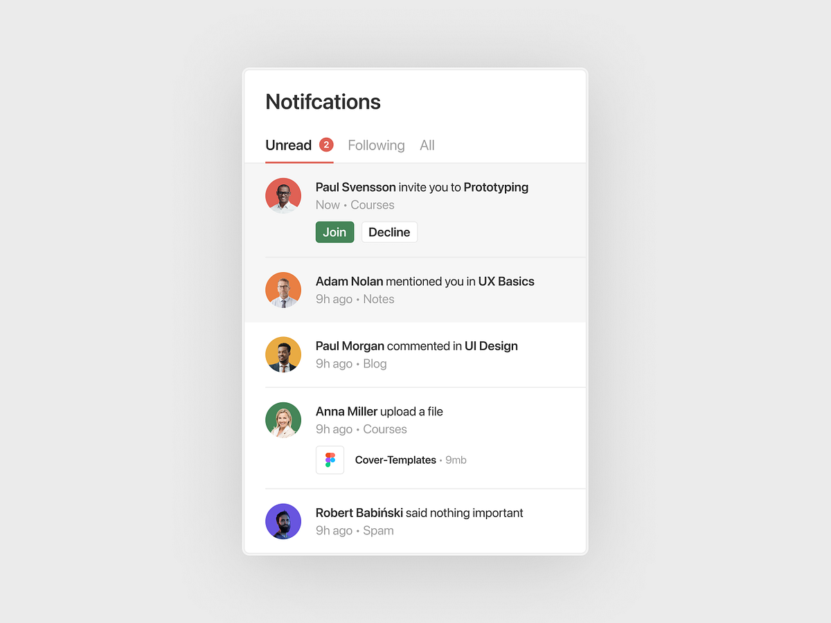 Notifications designs, themes, templates and downloadable graphic ...