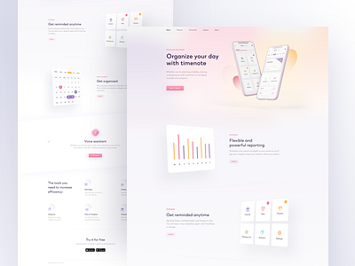 TimeNote - Landing Page