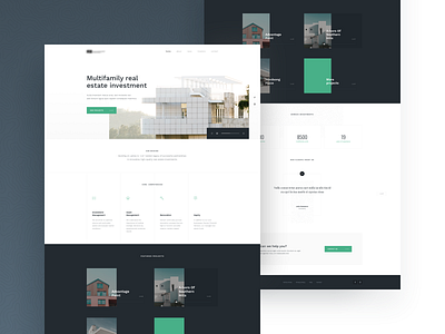 Architecture website architechture clean dark design digital green landing minimal page photos ui ux website white