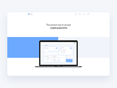 Crypto Payments Website app application blue clean colors crypto currency dashboard design digital exchange gradient logo minimal round shadow typography ui ux wallet white
