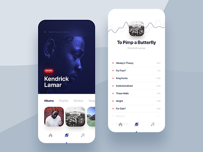 Music Discover App by Filip Legierski for Riotters on Dribbble