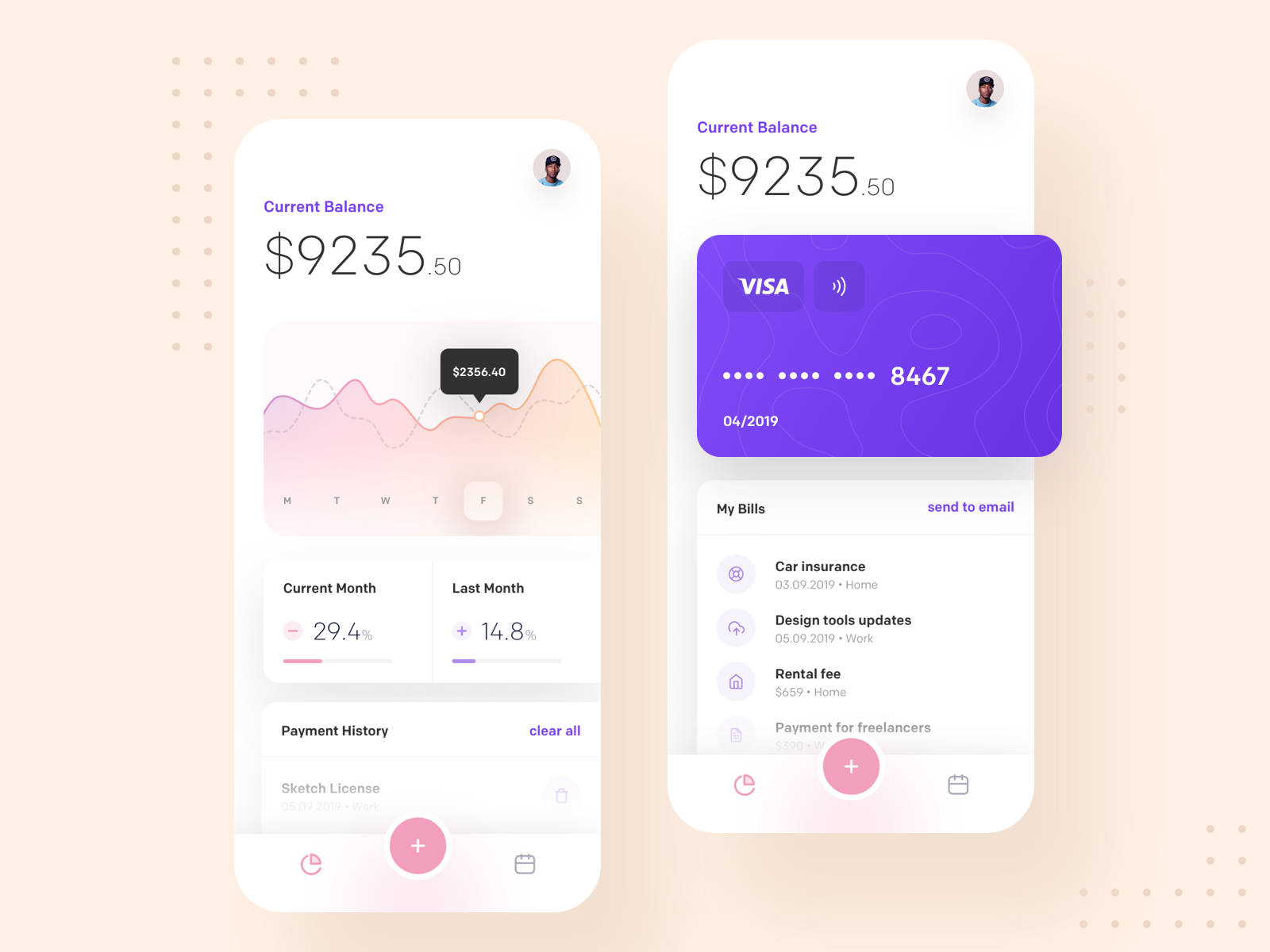 Finance & Credit Card by Filip Legierski for Riotters on Dribbble