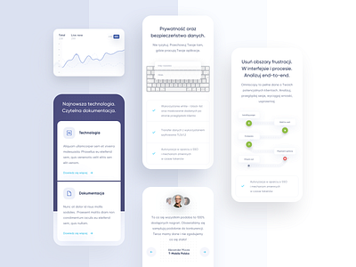 Monitoring & Analysis Customer Sessions - Mobile analysis analytics chart app blue chart clean design digital gradient graphics landing landingpage minimal mobile mobile ui monitoring recording session ui ux