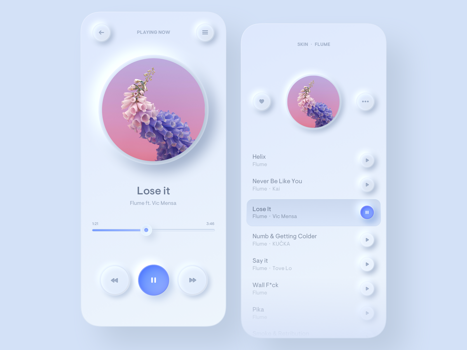 Light Mode Simple Music Player By Filip Legierski For Riotters On   White 4x 