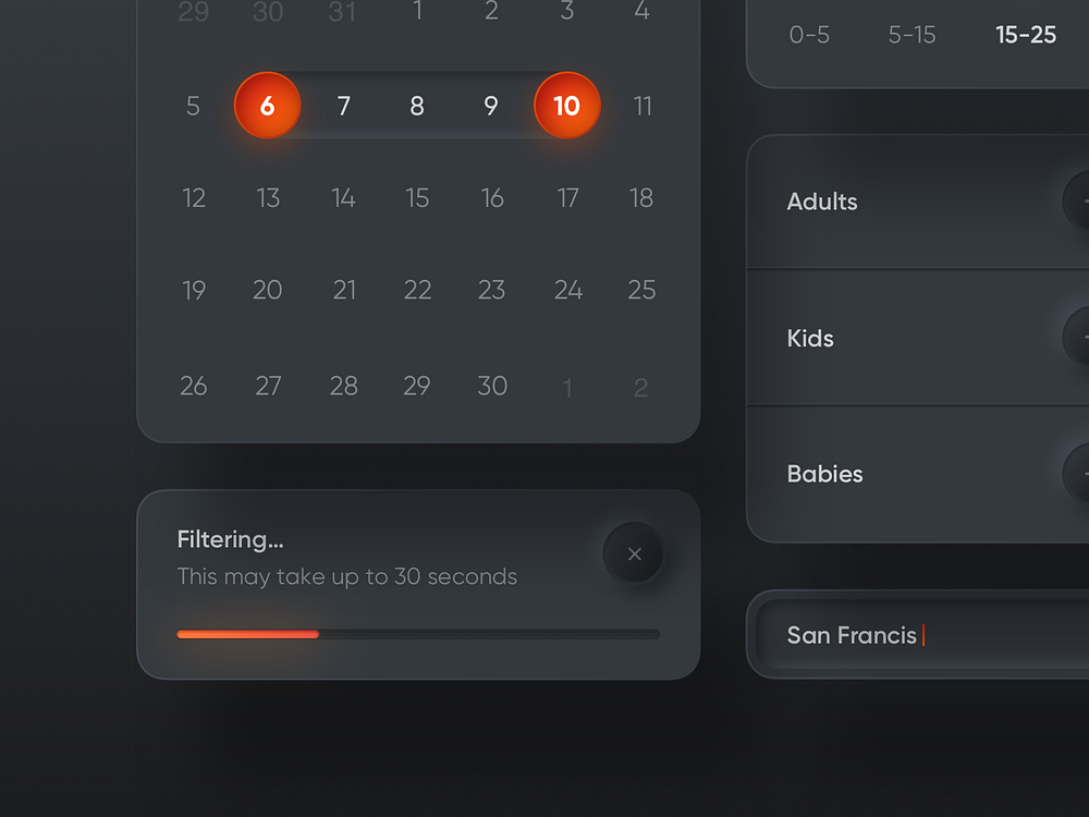 Neumorphism UI Elements by Filip Legierski for Riotters on Dribbble