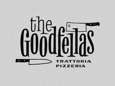 The Goodfellas branding design illustration lettering logo type typography vector